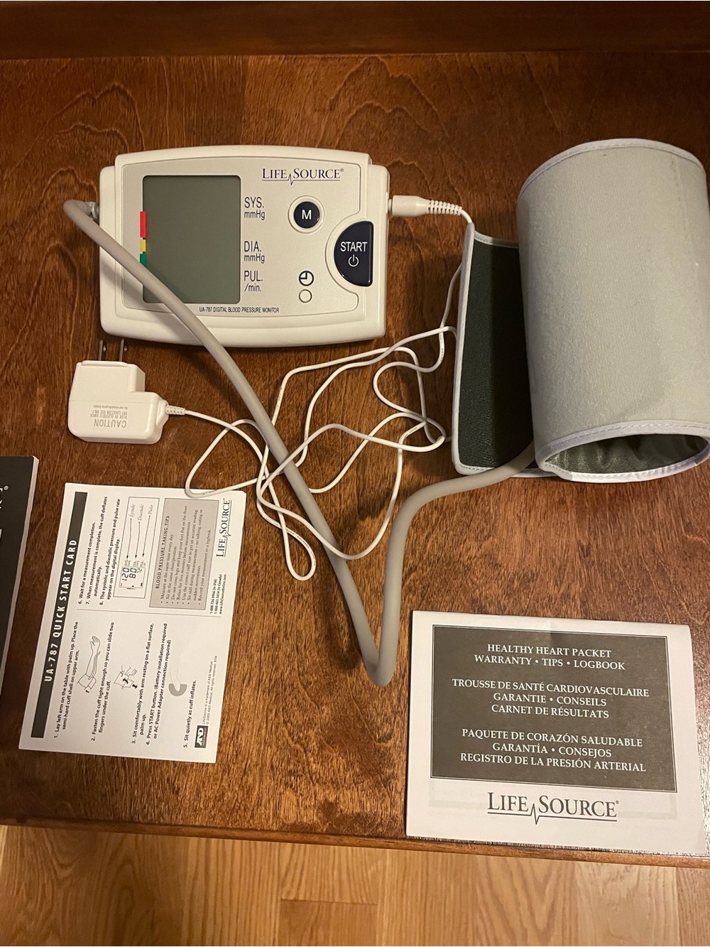 LifeSource Digital Blood Pressure Monitor in Light Gray